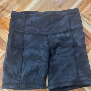 Lululemon Fast & Free Camo Shorts